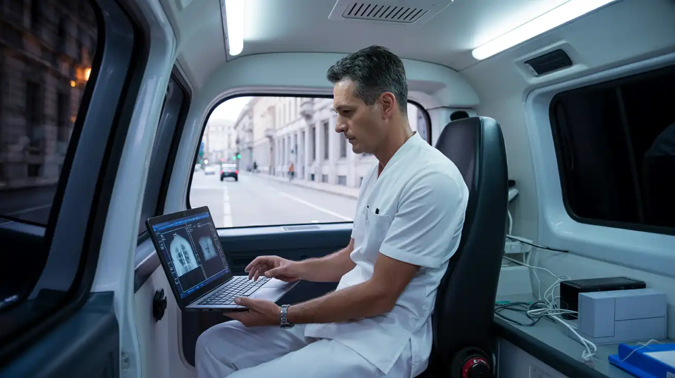 il tecnico spedice al radiologo le immagini dell esame per refertarle