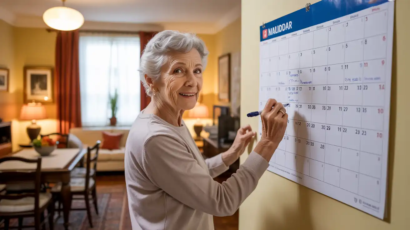 signora segna sul calndario il giorno l ora dell appuntamento per l rx a domicilio